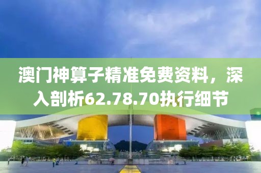 澳门神算子精准免费资料，深入剖析62.78.70执行细节