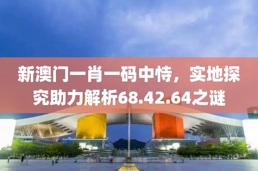 新澳门一肖一码中恃，实地探究助力解析68.42.64之谜