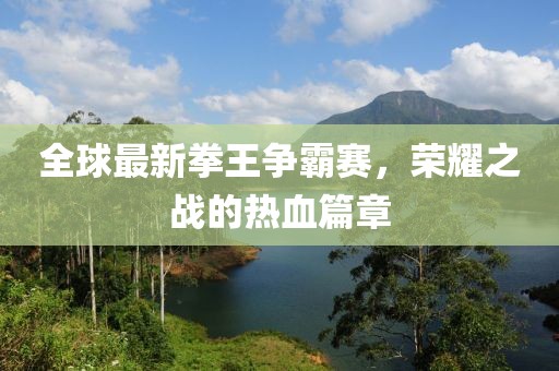 全球最新拳王争霸赛，荣耀之战的热血篇章