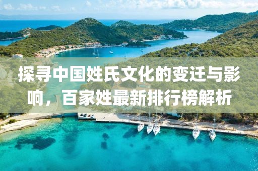 探寻中国姓氏文化的变迁与影响，百家姓最新排行榜解析