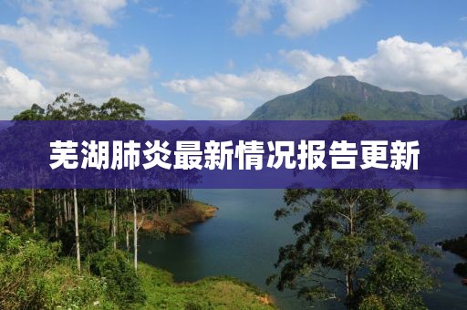 芜湖肺炎最新情况报告更新