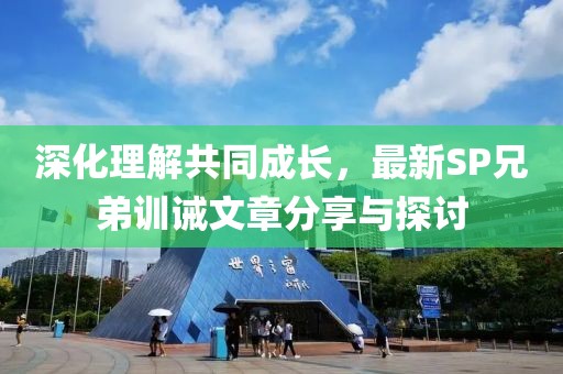 深化理解共同成长，最新SP兄弟训诫文章分享与探讨