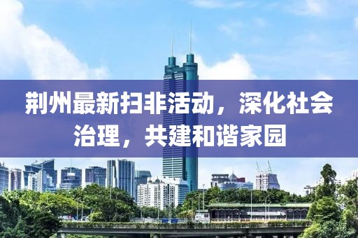 荆州最新扫非活动，深化社会治理，共建和谐家园