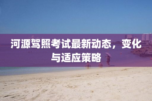河源驾照考试最新动态，变化与适应策略