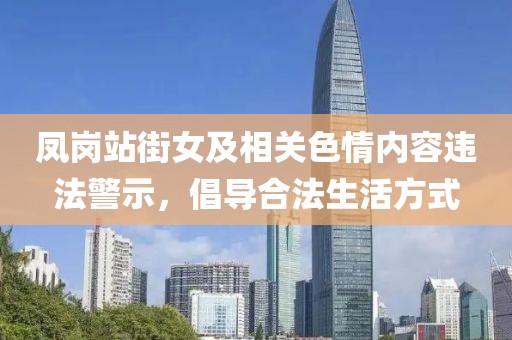 凤岗站街女及相关色情内容违法警示，倡导合法生活方式