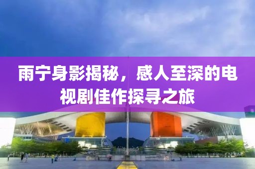雨宁身影揭秘，感人至深的电视剧佳作探寻之旅