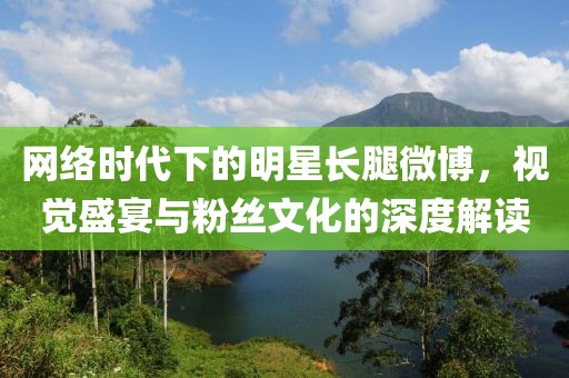 网络时代下的明星长腿微博，视觉盛宴与粉丝文化的深度解读