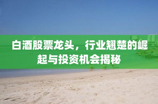 白酒股票龙头，行业翘楚的崛起与投资机会揭秘