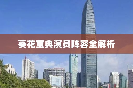 葵花宝典演员阵容全解析