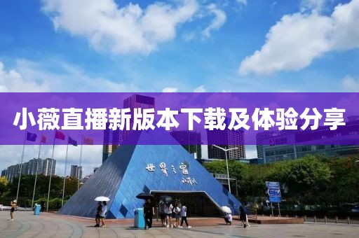 小薇直播新版本下载及体验分享